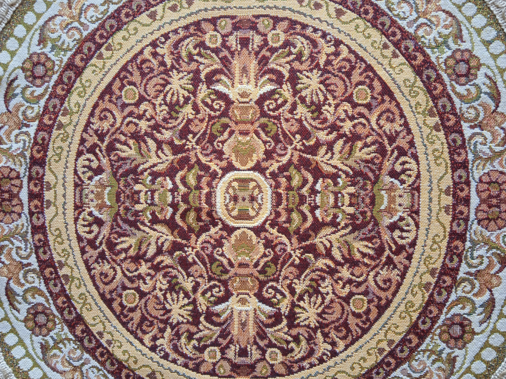 Набор декоративных гобеленовых салфеток Византия (1 шт D 54см+6 шт d 20см)