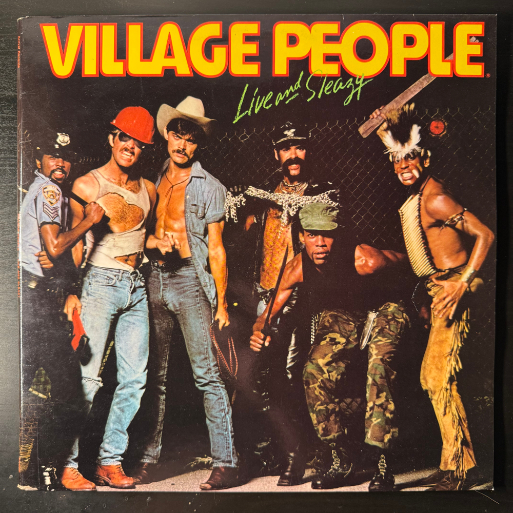 Village People ‎– Live And Sleazy 2LP (Швеция 1979г.)