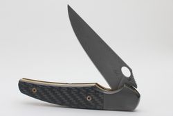 Нож Чебуркова Ворон Дамаск Карбонфотография - 13