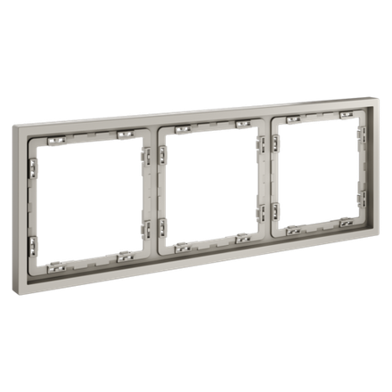 Рамка пластиковая VOLTUM S70 на 3 поста, (кашемир)