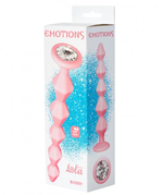 Анальная цепочка с кристаллом Baddy розовый 17,7 см