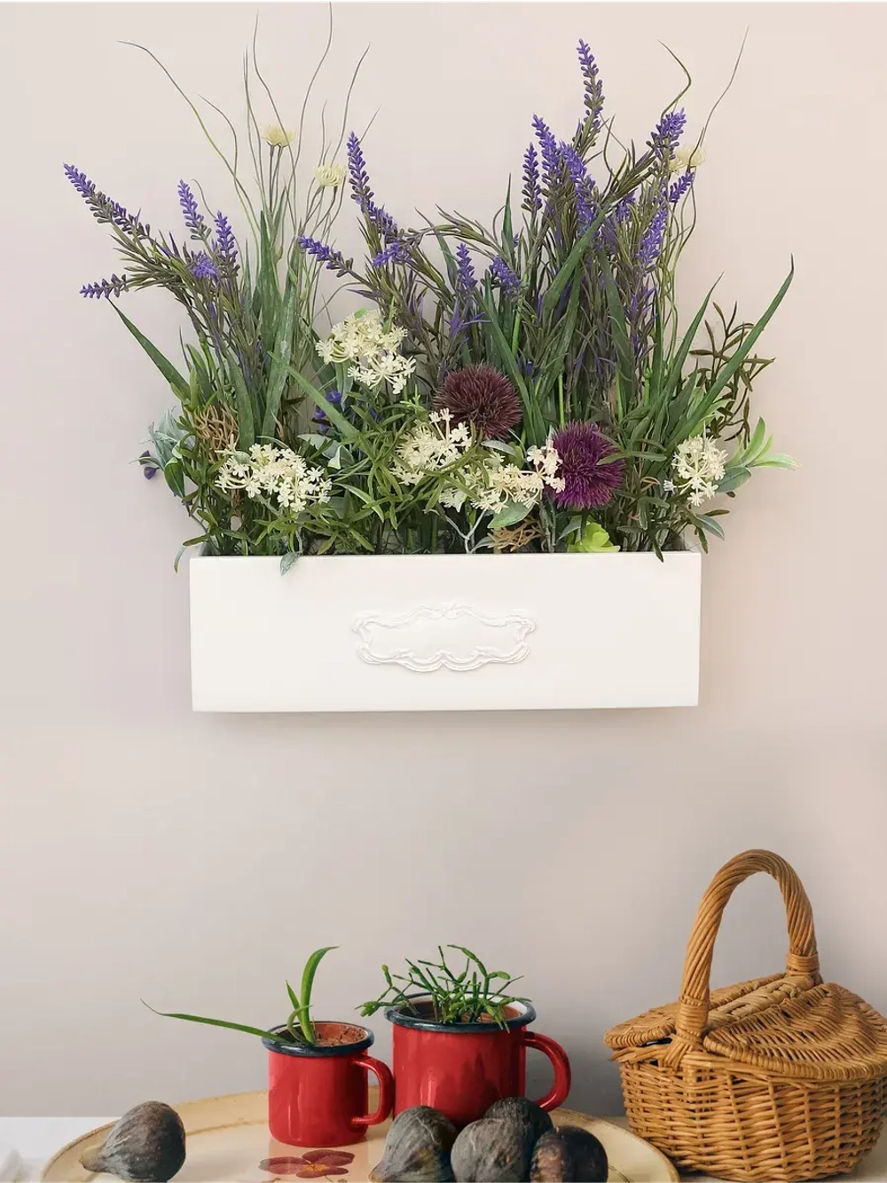 Искусственные цветы для декора в кашпо