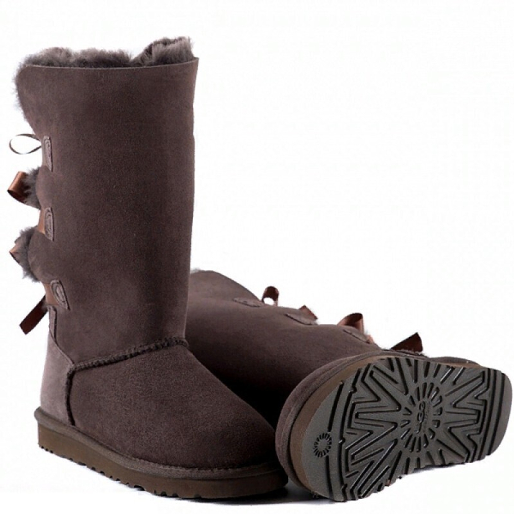 Угги Bailey Bow Tall Chocolate