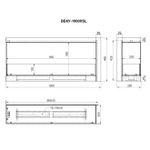 Биокамин Firelight BFP-P1000LC left corner