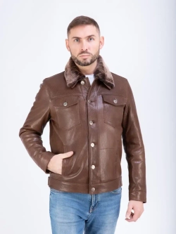 Куртка мужская из натуральной кожи