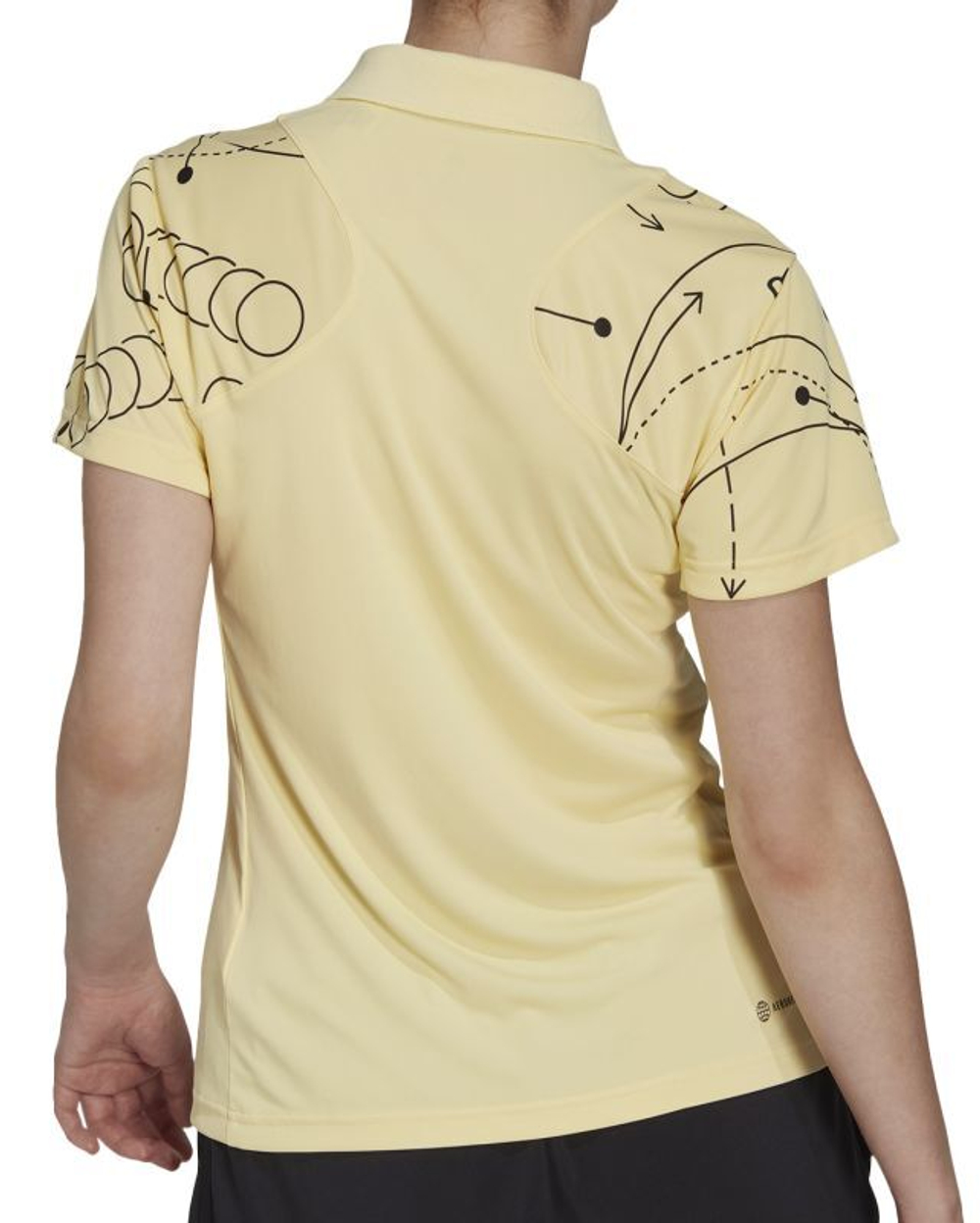 Женское поло Adidas Club Tennis Graphic Polo Shirt - Yellow