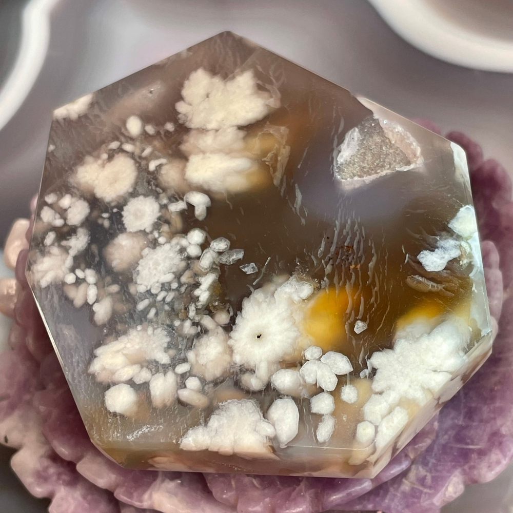 38822 Агат Сакура Срез 78мм