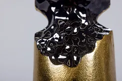 Ваза для цветов "Абстракция" золото