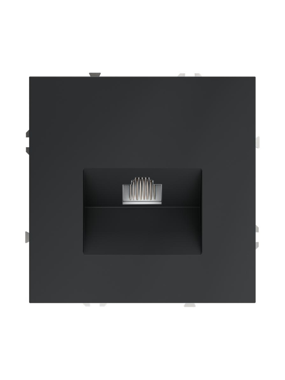 Розетка компьютерная 1-м СП S70 RJ45 кат.6 механизм графит Voltum VLS060107