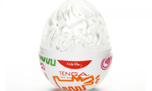 Мастурбатор-яйцо Tenga Keith Haring EGG STREET, до 30 см
