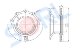 Диск тормозной 430x45/160.5 10n-335-23 SAF (4079000300) SORL