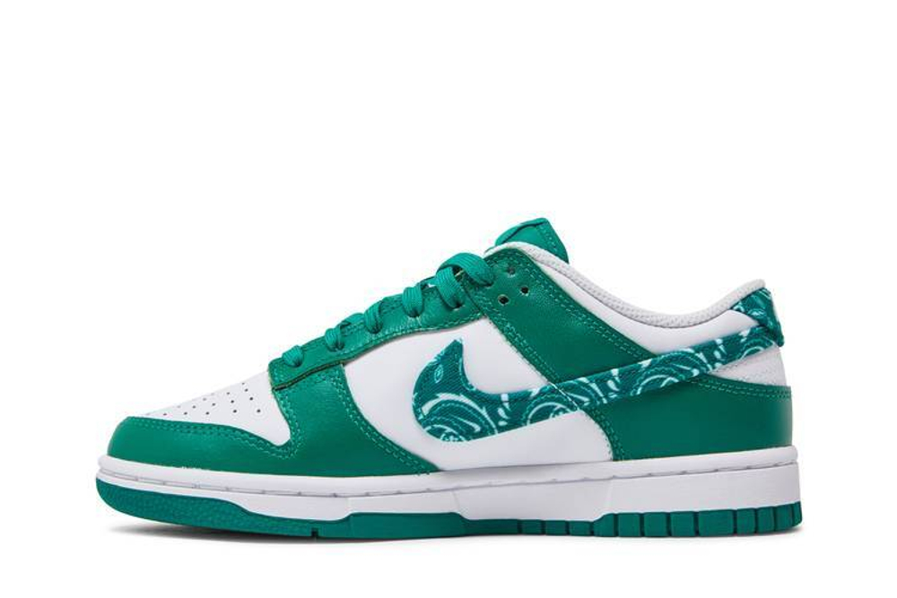 Кроссовки Nike Dunk Low Ess "Green Paisley" (Женская размерная сетка)