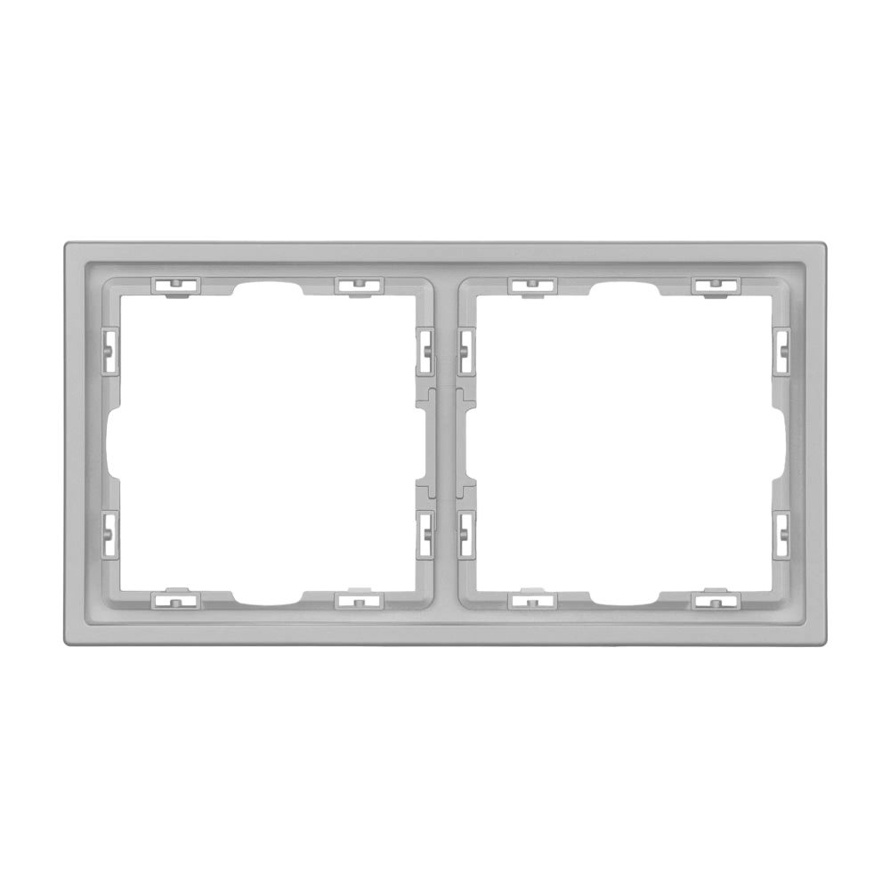 Рамка пластиковая FRM-NOBE-SFPL-2-IS (Arlight, Никель) 059457