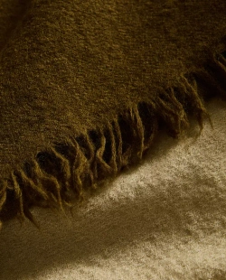 ZARA HOME ШЕРСТЯНОЙ ПЛЕД, ЗЕЛЕНЫЙ