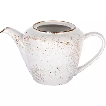Чайник «Крафт Вайт» фарфор 0,85л белый,коричнев