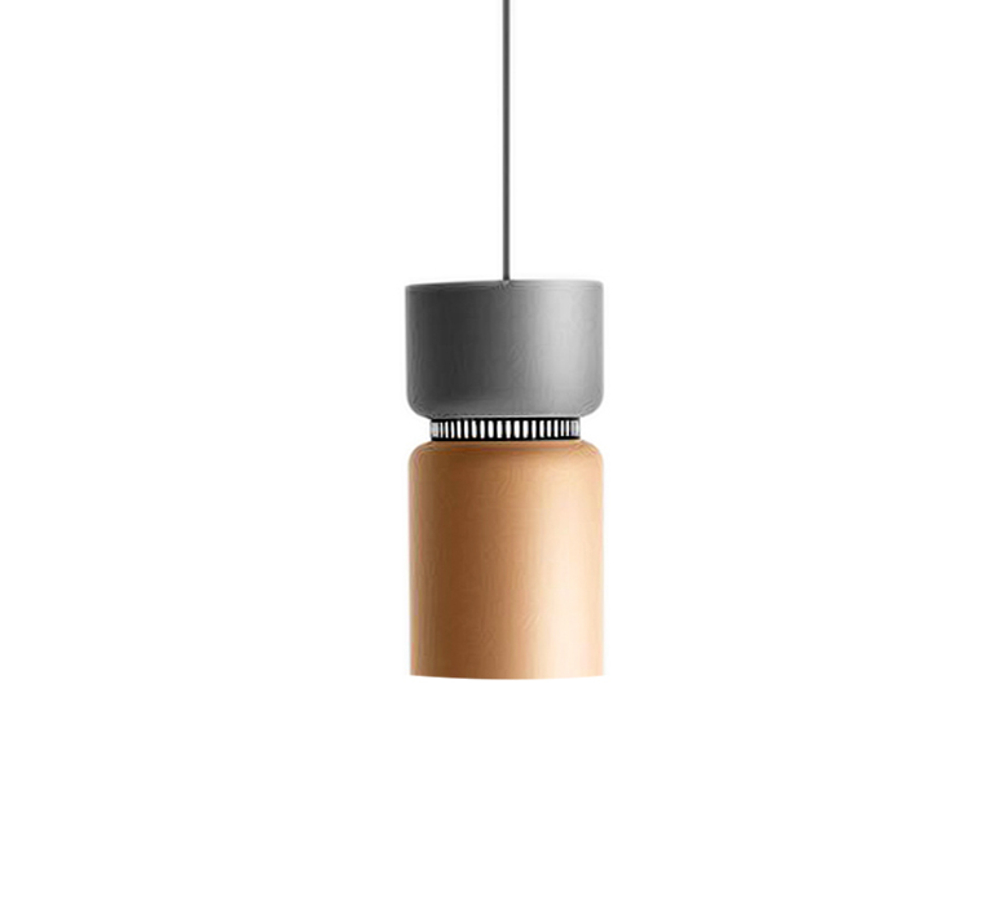 Pendant design lamp  ASPEN S17 by B.Lux (Grey+Orange)