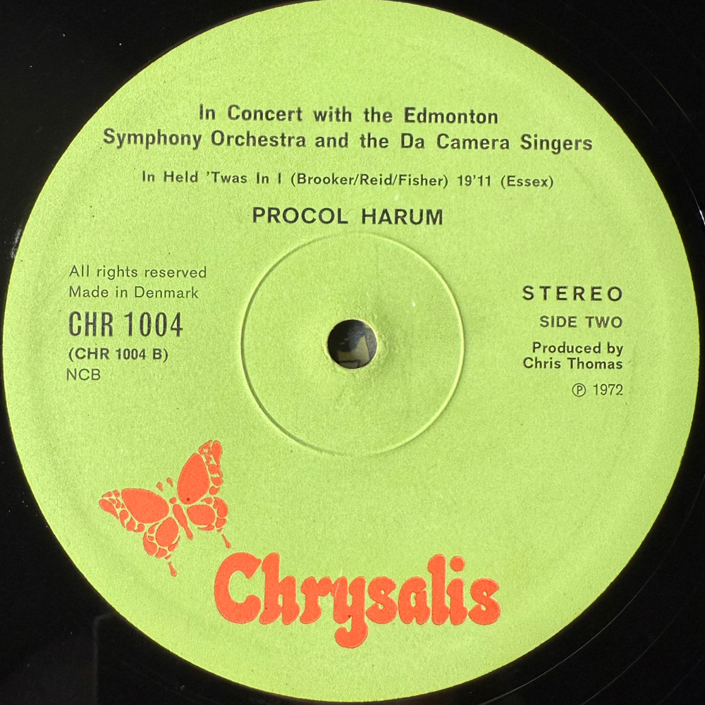 Procol Harum In Concert With The Edmonton Symphony Orchestra ‎– Live (Дания 1972г.)