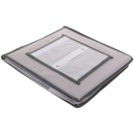 Кофр - органайзер подвесной «ЭФОЛТ», цвет пыльно - серый, 3 отделения, 30*30*60см