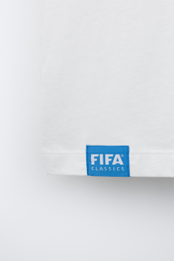 ZARA ФУТБОЛКА С ПРИНТОМ FIFA WORLD CUP ™ 1998, БЕЛЫЙ