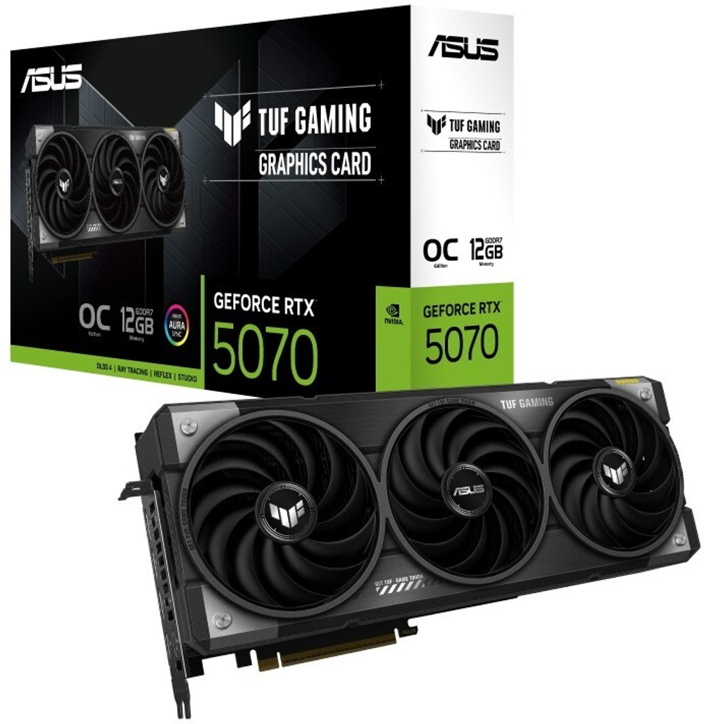 Видеокарта PCI-E ASUS GeForce RTX 5070 TUF GAMING (TUF-RTX5070-O12G-GAMING)