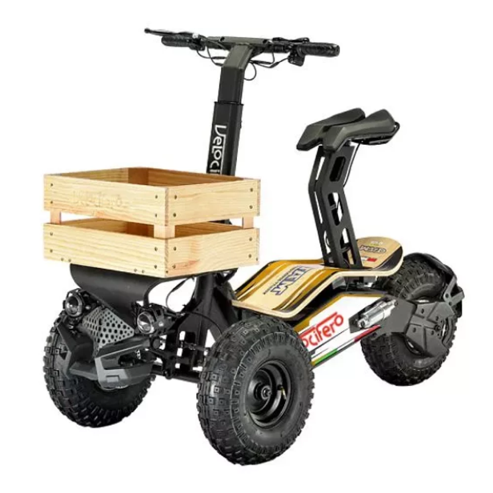 Электросамокат Velocifero MAD TRUCK CE 2000W (Yellow) с сиденьем