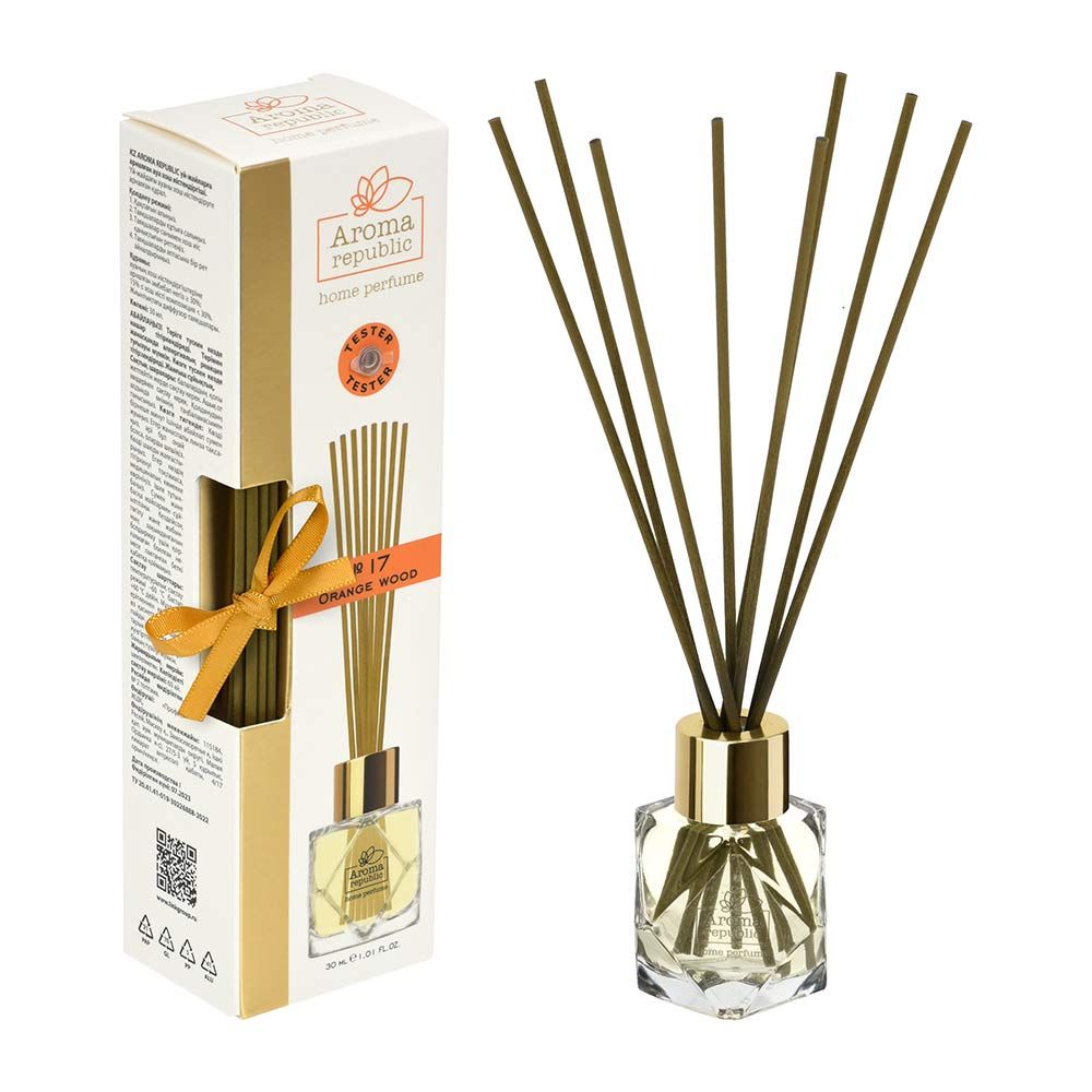 AROMA REPUBLIC Ароматический диффузор "№17 Orange wood" в стеклянном флаконе 30 мл AROMA REPUBLIC Ароматический диффузор "№17 Orange wood" в стеклянном флаконе 30 мл