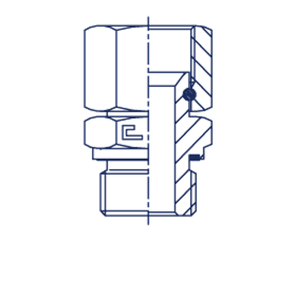 Штуцер FNE JIC 1.5/8" BSP 1.1/4"