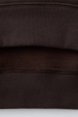 ZARA ТОЛСТОВКА С ВЫШИТОЙ НАДПИСЬЮ, КОРИЧНЕВЫЙ