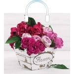 Пакет ПЭ с пластмассовыми ручками 38+3см(Пинк) Артпласт (х10 (комплект 10 шт)