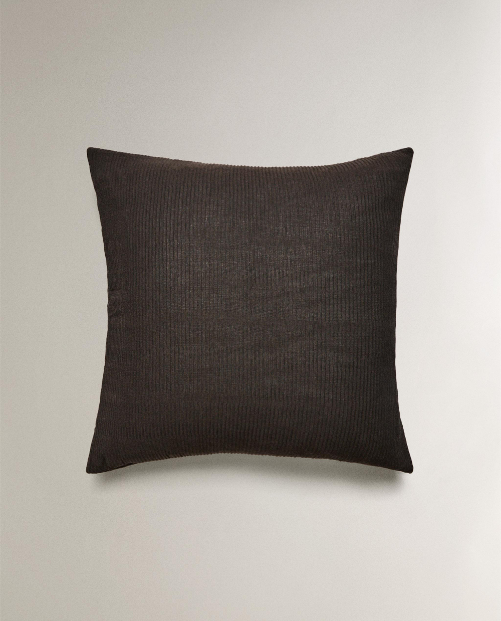 Zara Home наволочка декоративная из хлопка, коричневый, 60x60 см