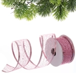 Лента для декорирования «Изящная» 4 см, 2,7 м, Розовый (микс дизайнов)
