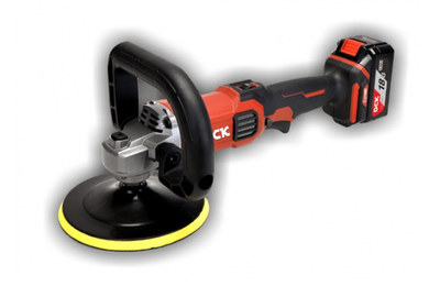 Машина шлифовальная угловая аккумуляторная (полировальная) DCK KDSP02-180(TYPE FK), 180мм, 2*5а/ч, 500-3000об/мин