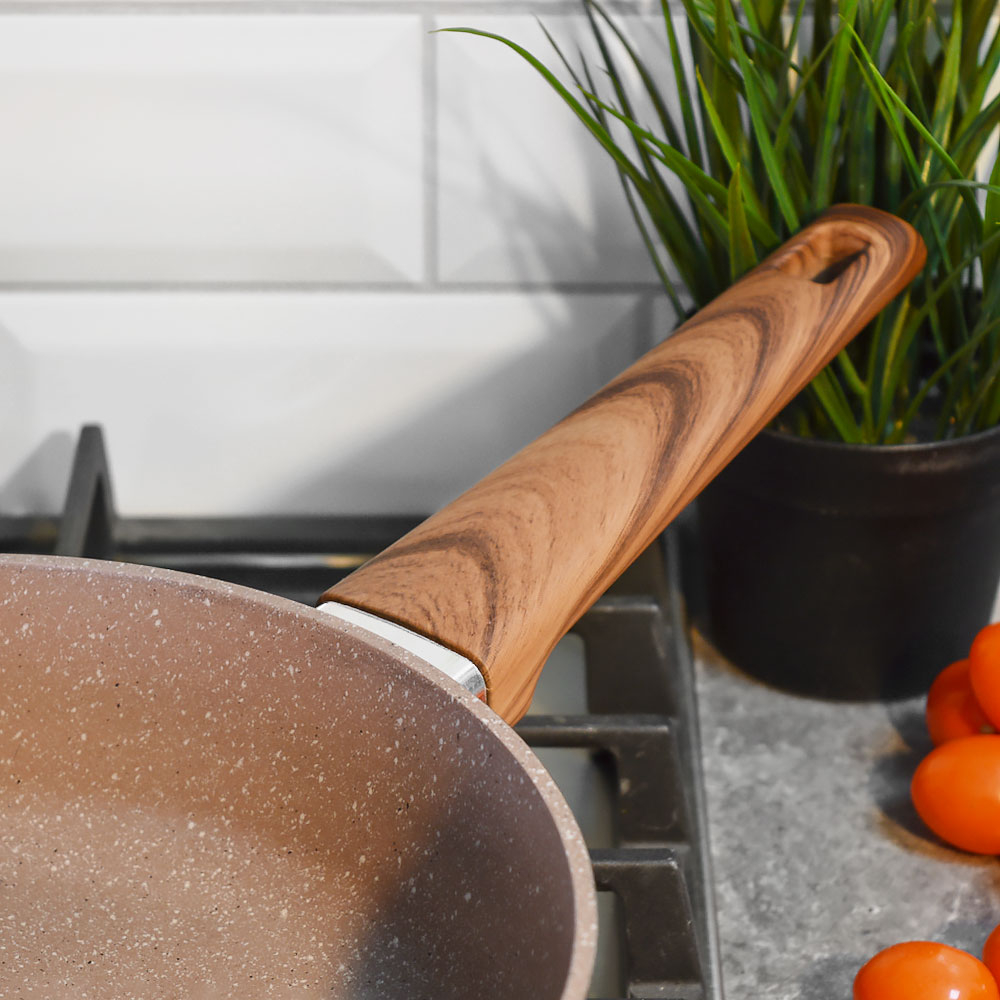 Сотейник 24см из кованого алюминия с мраморным покрытием "Natura"