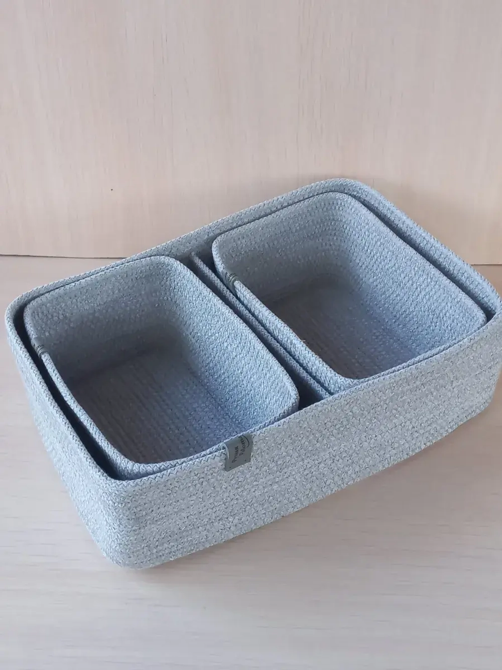 Органайзер для косметики плетеный