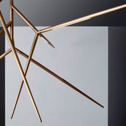 Люстра На Штанге Flask Gold By Imperiumloft