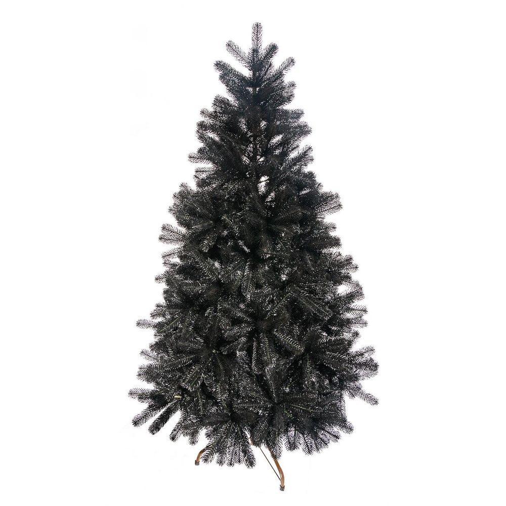 Искусственная черная елка «Фэнтези» (Литая хвоя) 250 см / 2,5 м