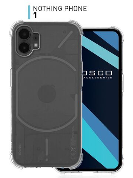 Чехол ROSCO для Nothing Phone (1) (арт.NO-PH(1)-HARD-TPU-TRANSPARENT )