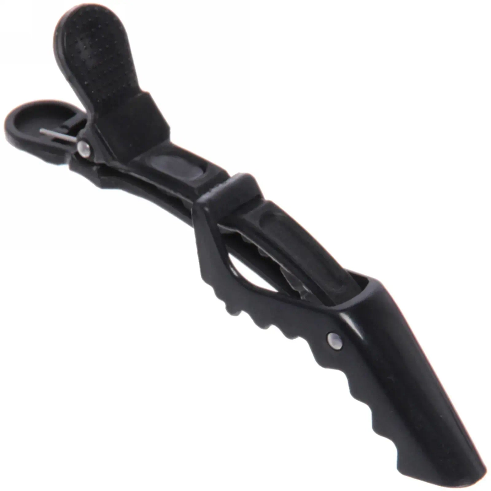 Зажимы парикмахерские 6шт «KLEVER», цвет черный, 11,5см