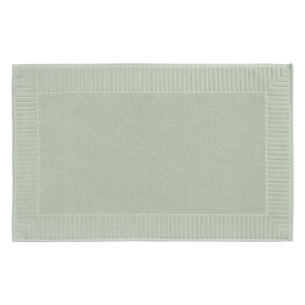 Коврик для ванной с фактурным бортиком мятного цвета из коллекции Essential, 50x80 см