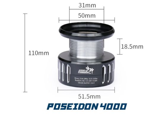 Tsurinoya Poseidon 4000 Шпуля глубокая