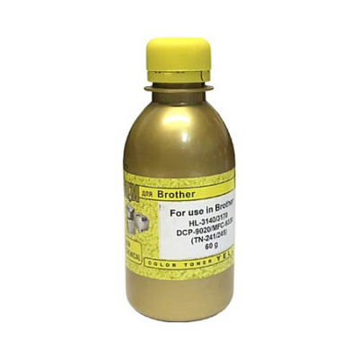 Тонер для BROTHER HL-3140/3170/DCP-9020/MFC-9330 (TN-241/245) (60г,NonChem TOMOEGAWA) желтый Gold ATM