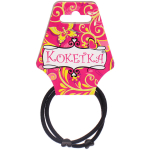 Резинки для волос 2шт «Грация», сердечки, микс 5 цветов, d-5,5см