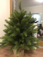 Настольная елка "Богемская" (Литая хвоя+пвх) высота 60 см / 90 см