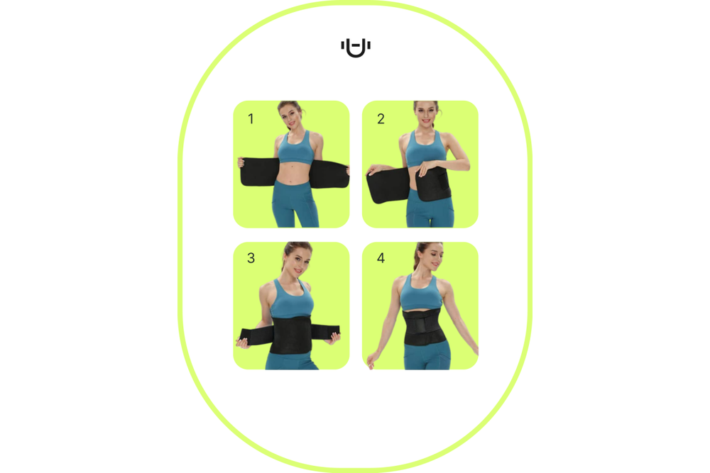 Пояс для похудения Urbanfit, размер XXL, черный