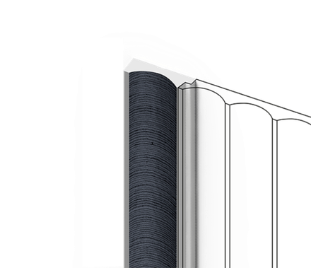 Финишный молдинг декорированный HiWood, 270x3,2 см