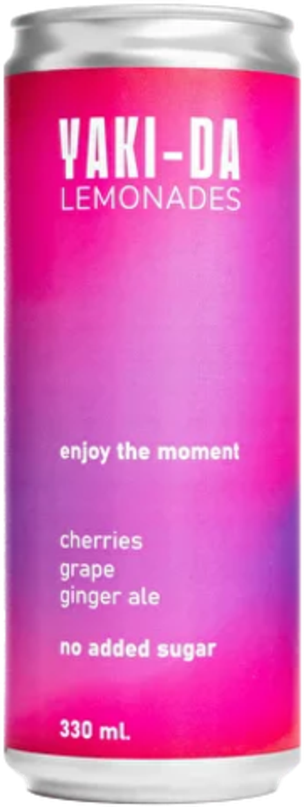 Газированный напиток Рэд Рокет Яки-Да Черешня Виноград / Red Rocket Yaki-Da Cherries Grape 0.33 - банка