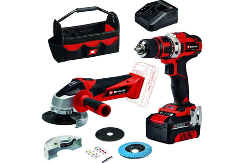 Набор аккумуляторного инструмента 18V Einhell PXC TE-TK 18/2 Li Kit (CD+AG), 1хАКБ 4Ач и ЗУ