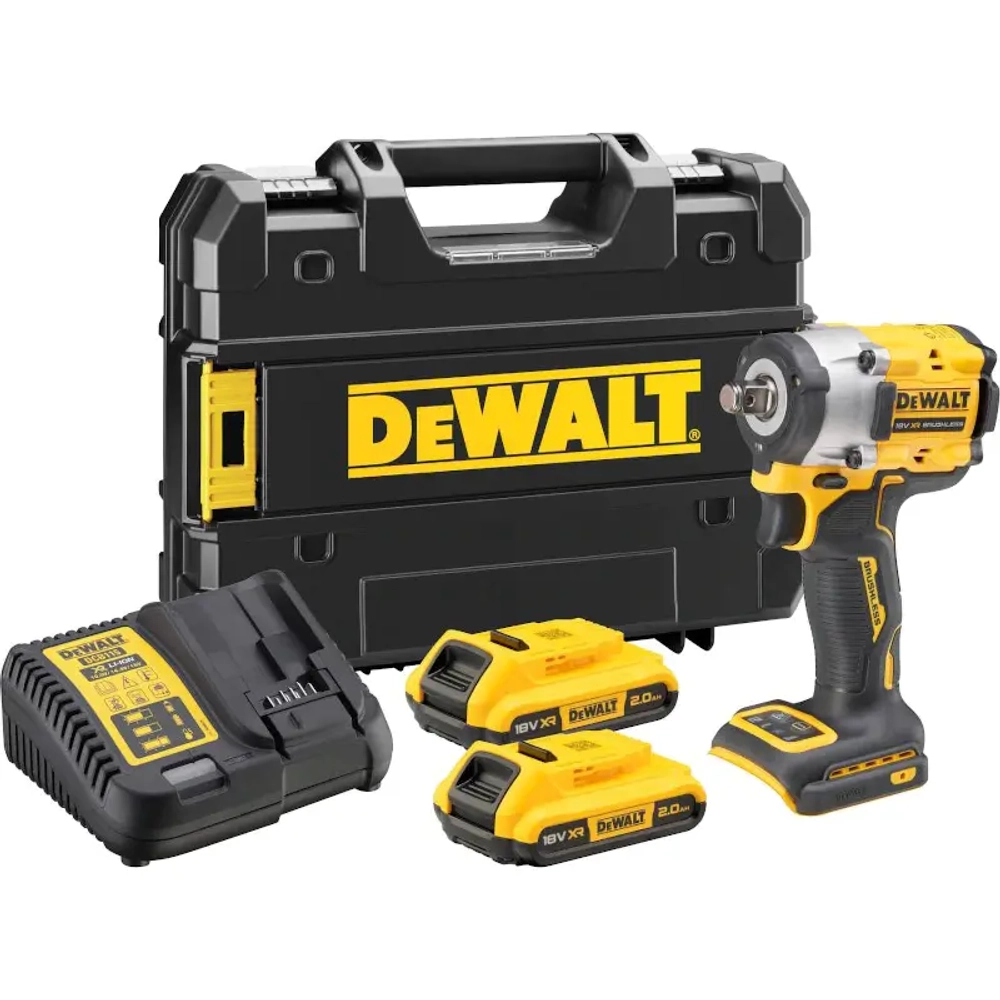 DeWalt DCF921D2T аккумуляторный гайковерт (2 x 2 Ач, ЗУ)