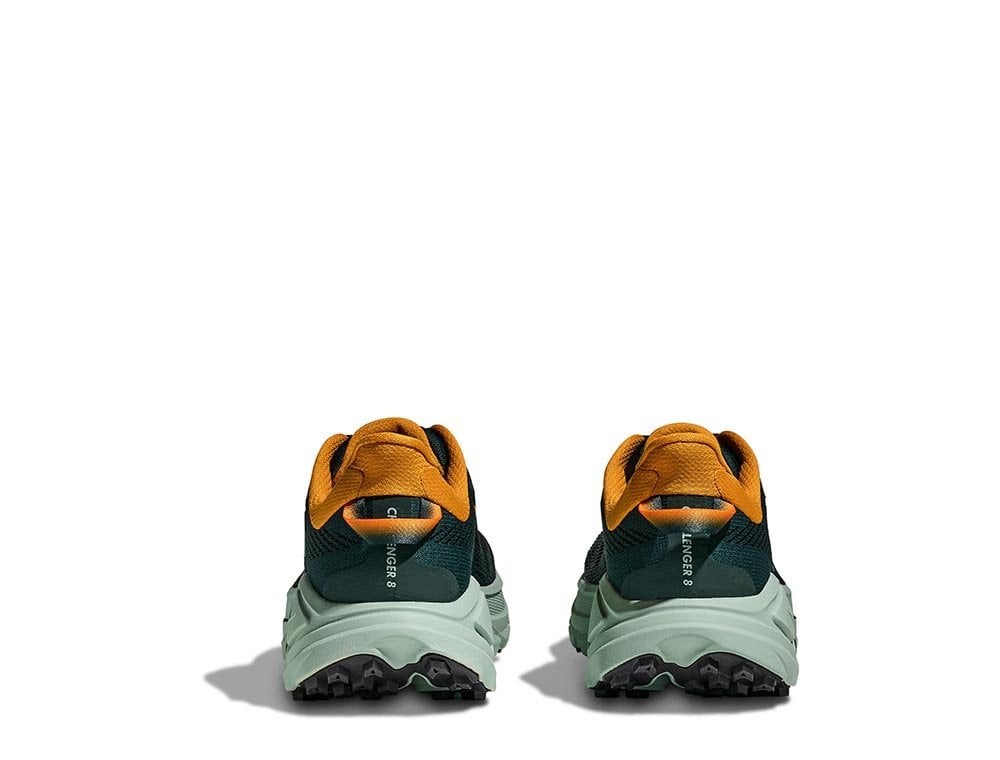 Мужские беговые кроссовки Hoka Challenger ATR 8 M зелёно-оранжевые