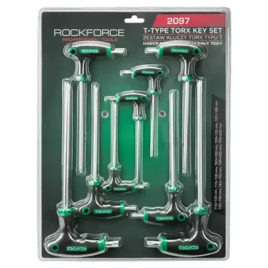 Ключи T-образные TORX, набор 9пр. RockFORCE RF-2097